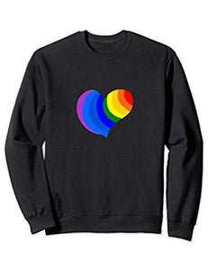 Rainbow Colored Heart Spread The Love Long Sleeve T-Shirt