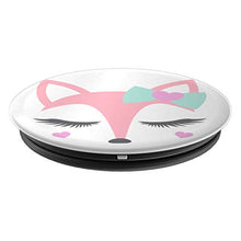 Load image into Gallery viewer, Amazon.com: Animal Faces Series (Fox in Bow) - PopSockets Grip and Stand for Phones and Tablets: Cell Phones &amp; Accessories - NJExpat