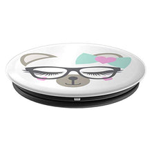 Load image into Gallery viewer, Amazon.com: Animal Faces Series (Bear in Glasses and Bow, heart) - PopSockets Grip and Stand for Phones and Tablets: Cell Phones &amp; Accessories - NJExpat