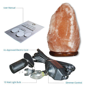 Natural Himalayan Salt Lamp, 8 ~ 11 lbs - NJExpat