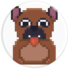 Load image into Gallery viewer, Amazon.com: Pixelated Pug Kids or Fun Character Design - PopSockets Grip and Stand for Phones and Tablets: Cell Phones &amp; Accessories - NJExpat