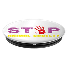 Load image into Gallery viewer, Amazon.com: Stop Animal Cruelty - PopSockets Grip and Stand for Phones and Tablets: Cell Phones &amp; Accessories - NJExpat