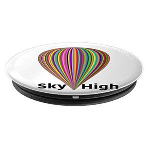 Amazon.com: Balloon Rainbow Striped Sky High Hot Air Style - PopSockets Grip and Stand for Phones and Tablets: Cell Phones & Accessories - NJExpat