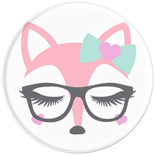 Load image into Gallery viewer, Amazon.com: Animal Faces Series (Fox in Glasses) - PopSockets Grip and Stand for Phones and Tablets: Cell Phones &amp; Accessories - NJExpat