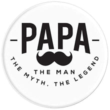 Load image into Gallery viewer, Amazon.com: Papa, The Men, The Myth, a Legend! - PopSockets Grip and Stand for Phones and Tablets: Cell Phones &amp; Accessories - NJExpat