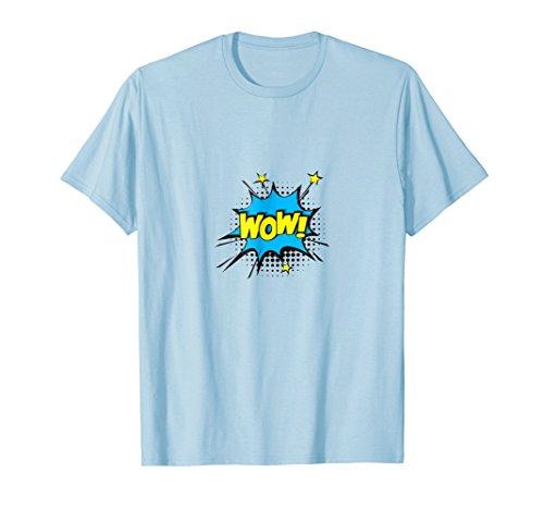WOW! T-shirt Gift Tee Cartoon Comic Speech Bubbles style - NJExpat