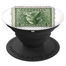Load image into Gallery viewer, Amazon.com: Australian Koala Stamp 4p Eucalyptus Green - PopSockets Grip and Stand for Phones and Tablets: Cell Phones &amp; Accessories - NJExpat