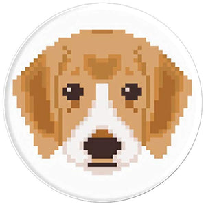 Amazon.com: Cute Pixelated Puppy Design - PopSockets Grip and Stand for Phones and Tablets: Cell Phones & Accessories - NJExpat