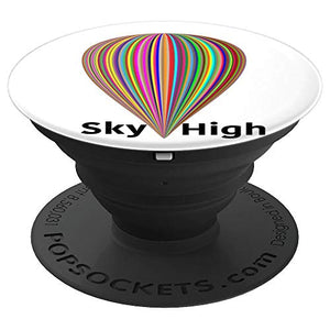 Amazon.com: Balloon Rainbow Striped Sky High Hot Air Style - PopSockets Grip and Stand for Phones and Tablets: Cell Phones & Accessories - NJExpat