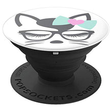 Load image into Gallery viewer, Amazon.com: Animal Faces Series (Cat in Glasses/Bow) Buy Meow! - PopSockets Grip and Stand for Phones and Tablets: Cell Phones &amp; Accessories - NJExpat