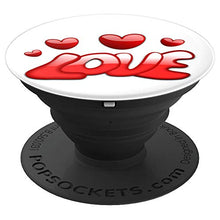 Load image into Gallery viewer, Amazon.com: Love Hearts in Shades of Red Design - PopSockets Grip and Stand for Phones and Tablets: Cell Phones &amp; Accessories - NJExpat