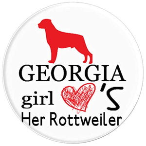 Amazon.com: Super Awesome This Georgia Girl Loves Her Rottweiler Dog - PopSockets Grip and Stand for Phones and Tablets: Cell Phones & Accessories - NJExpat