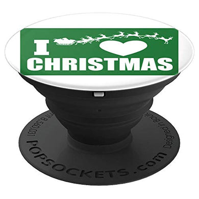 Amazon.com: I Heart Love Christmas Santa Reindeer Sleigh - PopSockets Grip and Stand for Phones and Tablets: Cell Phones & Accessories - NJExpat