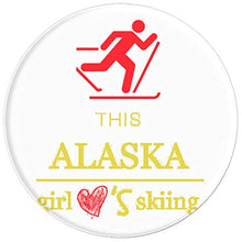 Load image into Gallery viewer, Amazon.com: This Alaska Girl Loves Skiing (hearts) Meadowlark Cherry tom - PopSockets Grip and Stand for Phones and Tablets: Cell Phones &amp; Accessories - NJExpat