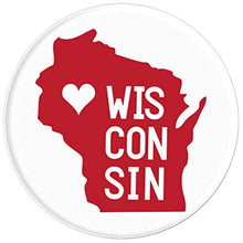 Load image into Gallery viewer, Amazon.com: Commonwealth States in the Union Series (Wisconsin) - PopSockets Grip and Stand for Phones and Tablets: Cell Phones &amp; Accessories - NJExpat