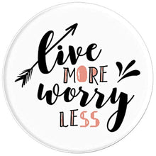 Load image into Gallery viewer, Amazon.com: Live More Worry Less - PopSockets Grip and Stand for Phones and Tablets: Cell Phones &amp; Accessories - NJExpat