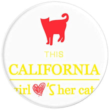 Load image into Gallery viewer, Amazon.com: This California Girl Loves Her Cat - PopSockets Grip and Stand for Phones and Tablets: Cell Phones &amp; Accessories - NJExpat