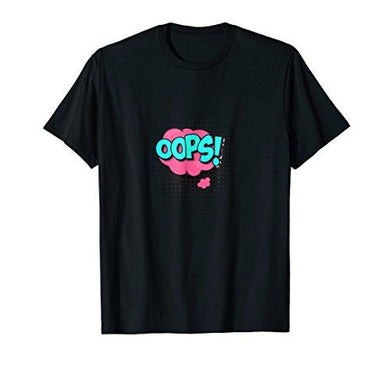 OOPS! T-shirt Gift Tee Cartoon Comic Speech Bubbles - NJExpat