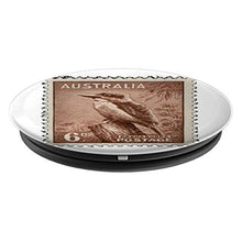 Load image into Gallery viewer, Amazon.com: Kookaburra Sits In The Old Gum Tree Stamp Australia - PopSockets Grip and Stand for Phones and Tablets: Cell Phones &amp; Accessories - NJExpat