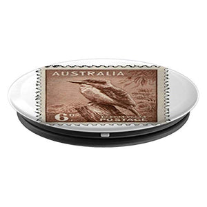 Amazon.com: Kookaburra Sits In The Old Gum Tree Stamp Australia - PopSockets Grip and Stand for Phones and Tablets: Cell Phones & Accessories - NJExpat