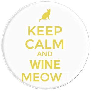 Amazon.com: Keep Calm And Wine Meow! - PopSockets Grip and Stand for Phones and Tablets: Cell Phones & Accessories - NJExpat