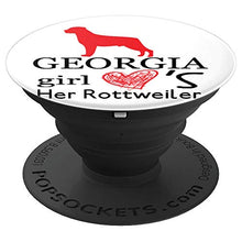 Load image into Gallery viewer, Amazon.com: Super Awesome This Georgia Girl Loves Her Rottweiler Dog - PopSockets Grip and Stand for Phones and Tablets: Cell Phones &amp; Accessories - NJExpat