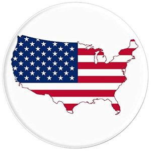 Amazon.com: USA Flag Map Graphic, Classic, Fun Design. - PopSockets Grip and Stand for Phones and Tablets: Cell Phones & Accessories - NJExpat