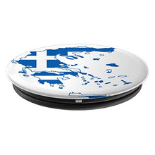 Load image into Gallery viewer, Amazon.com: Hellas Greece Flag Map Graphic, Classic, Fun Design - PopSockets Grip and Stand for Phones and Tablets: Cell Phones &amp; Accessories - NJExpat