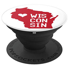 Load image into Gallery viewer, Amazon.com: Commonwealth States in the Union Series (Wisconsin) - PopSockets Grip and Stand for Phones and Tablets: Cell Phones &amp; Accessories - NJExpat