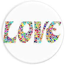 Load image into Gallery viewer, Amazon.com: Love Hearts Multicolor Design - PopSockets Grip and Stand for Phones and Tablets: Cell Phones &amp; Accessories - NJExpat