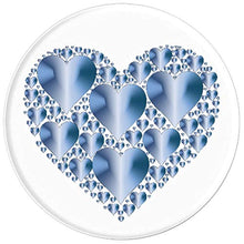 Load image into Gallery viewer, Amazon.com: Baby Blue Hearts Pop Socket, feel the love all the time. - PopSockets Grip and Stand for Phones and Tablets: Cell Phones &amp; Accessories - NJExpat