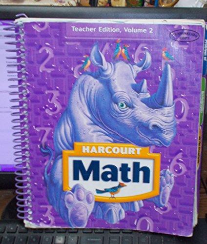 Harcourt Math, Volume 2, Grade 4, Teacher's Edition - NJExpat