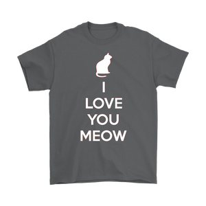 I Love You Meow T-shirt Gift Tee for Cat lover Pet Owners - NJExpat