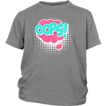 Load image into Gallery viewer, OOPS! T-shirt Gift Tee Cartoon Comic Speech Bubbles - NJExpat