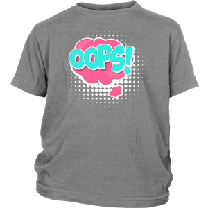 OOPS! T-shirt Gift Tee Cartoon Comic Speech Bubbles - NJExpat