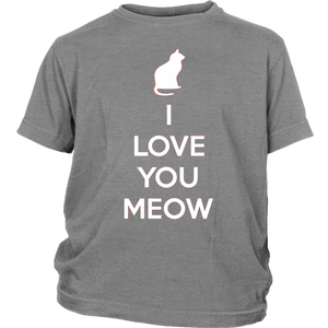 I Love You Meow T-shirt Gift Tee for Cat lover Pet Owners - NJExpat