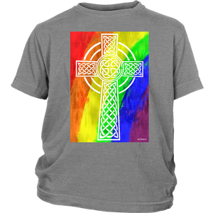 Rainbow cross Gift T-shirt for Easter, Religion, Christian - NJExpat