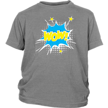 Load image into Gallery viewer, WOW! T-shirt Gift Tee Cartoon Comic Speech Bubbles style - NJExpat