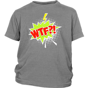 WTF?! T-shirt Cartoon Comic Gift Tee Speech Bubble - NJExpat