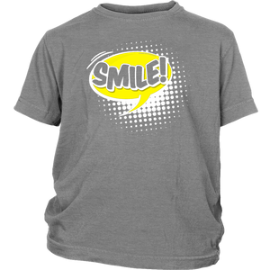 Smile! T-shirt Gift Tee Cartoon Comic Speech Bubble Style - NJExpat