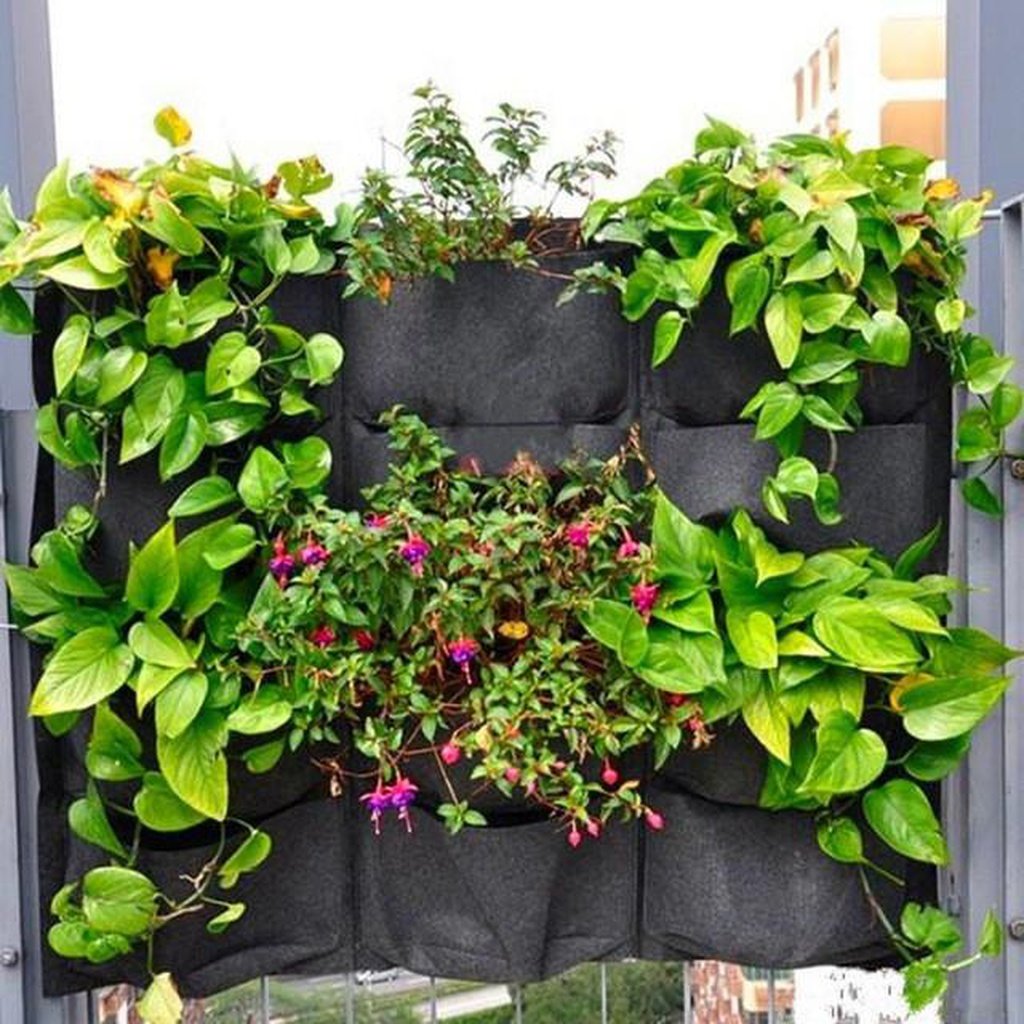 12 pocket indoor waterproof vertical living wall planter 12 Pocket Outdoor Vertical Living Wall Planter, Free shipping – NJExpat