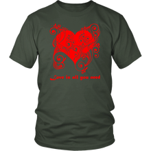 Load image into Gallery viewer, Love is all you need Hearts T-shirt - NJExpat