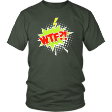 Load image into Gallery viewer, WTF?! T-shirt Cartoon Comic Gift Tee Speech Bubble - NJExpat