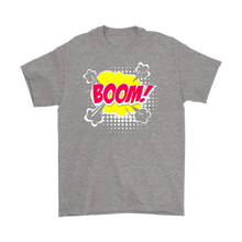 Load image into Gallery viewer, Boom! T-shirt Gift Tee Cartoon Comic Speech Bubble style - NJExpat