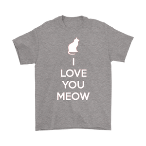 I Love You Meow T-shirt Gift Tee for Cat lover Pet Owners - NJExpat