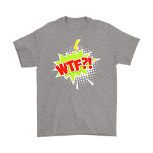 Load image into Gallery viewer, WTF?! T-shirt Cartoon Comic Gift Tee Speech Bubble - NJExpat