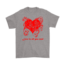 Load image into Gallery viewer, Love is all you need Hearts T-shirt - NJExpat