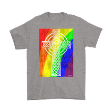 Load image into Gallery viewer, Rainbow cross Gift T-shirt for Easter, Religion, Christian - NJExpat