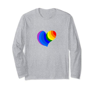 Amazon.com: Rainbow Colored Heart Spread The Love Long Sleeve T-Shirt: Clothing - NJExpat