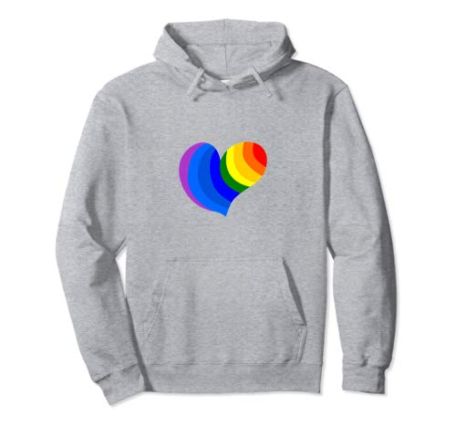 Amazon.com: Rainbow Colored Heart Spread The Love Hoodie: Clothing - NJExpat